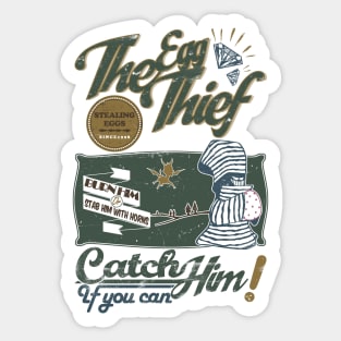 The Egg Thief Sticker